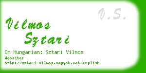 vilmos sztari business card